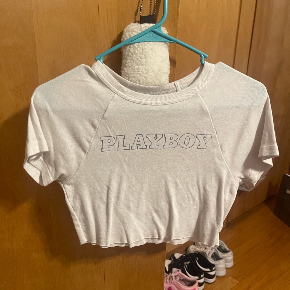 Playboy by pacsun raglan crop shirt